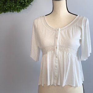 American Eagle Bohemian Cream Top (S)